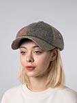Кепка FREDRIKSON арт. 3047-617/555 Алекс (коричневый / оливковый / серый)